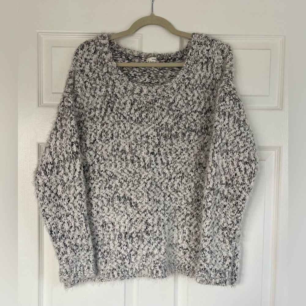 Garage Black and White Knit Sweater